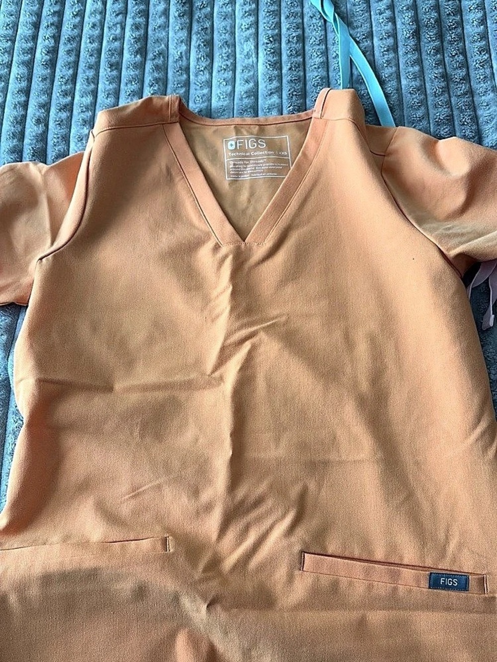 FIGS Technical Collection Scrub Set Orange Straight-Leg Pants